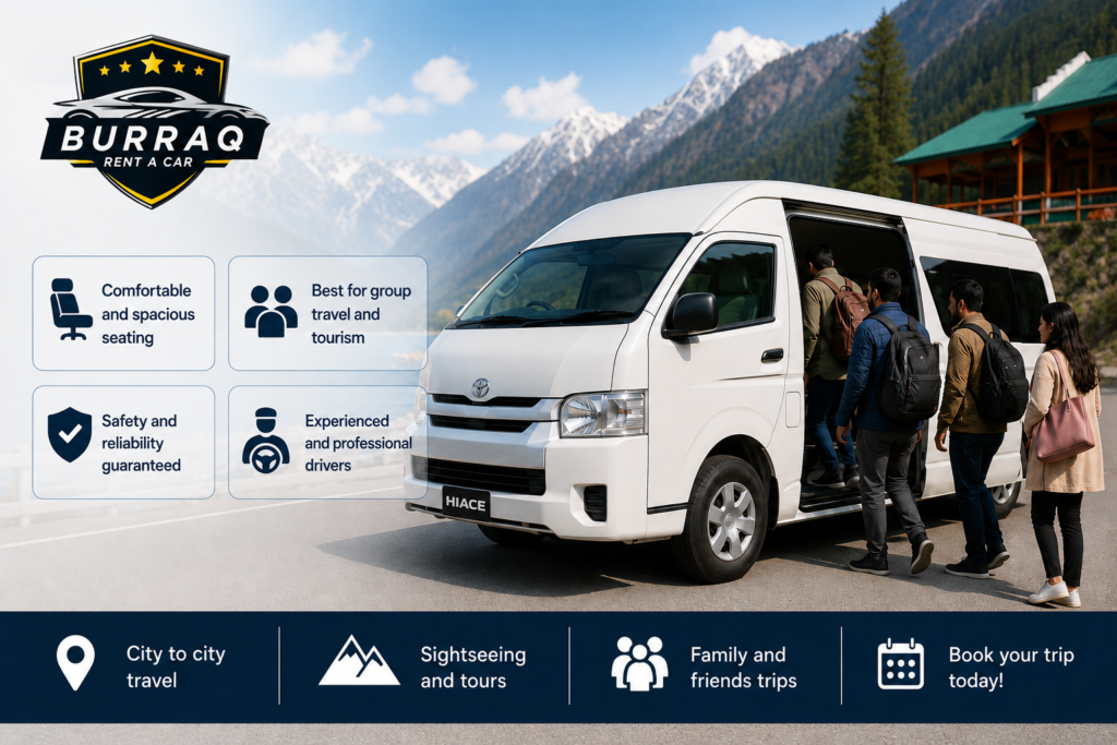 Hiace rental for comfortable group travel